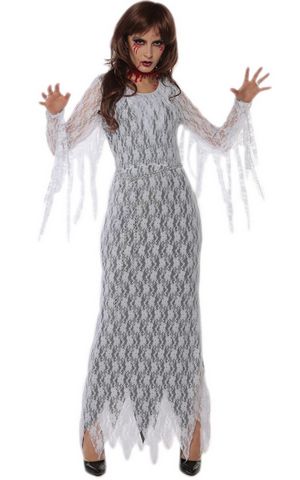 F1702 Horror zombie costume halloween blood ghost costume for women
